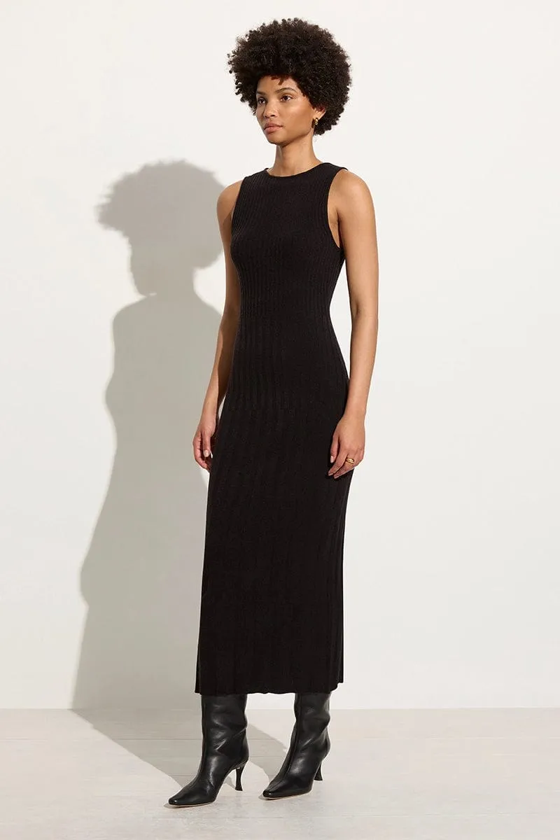 Artemi Knit Dress Black sold by Faithfull the Brand product image thumbnail 3