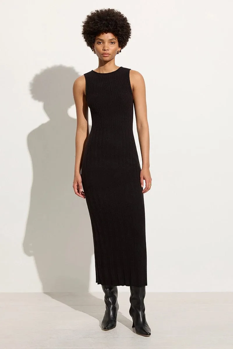 Artemi Knit Dress Black sold by Faithfull the Brand