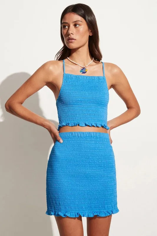 Amira Top Turquoise - Final Sale sold by Faithfull the Brand