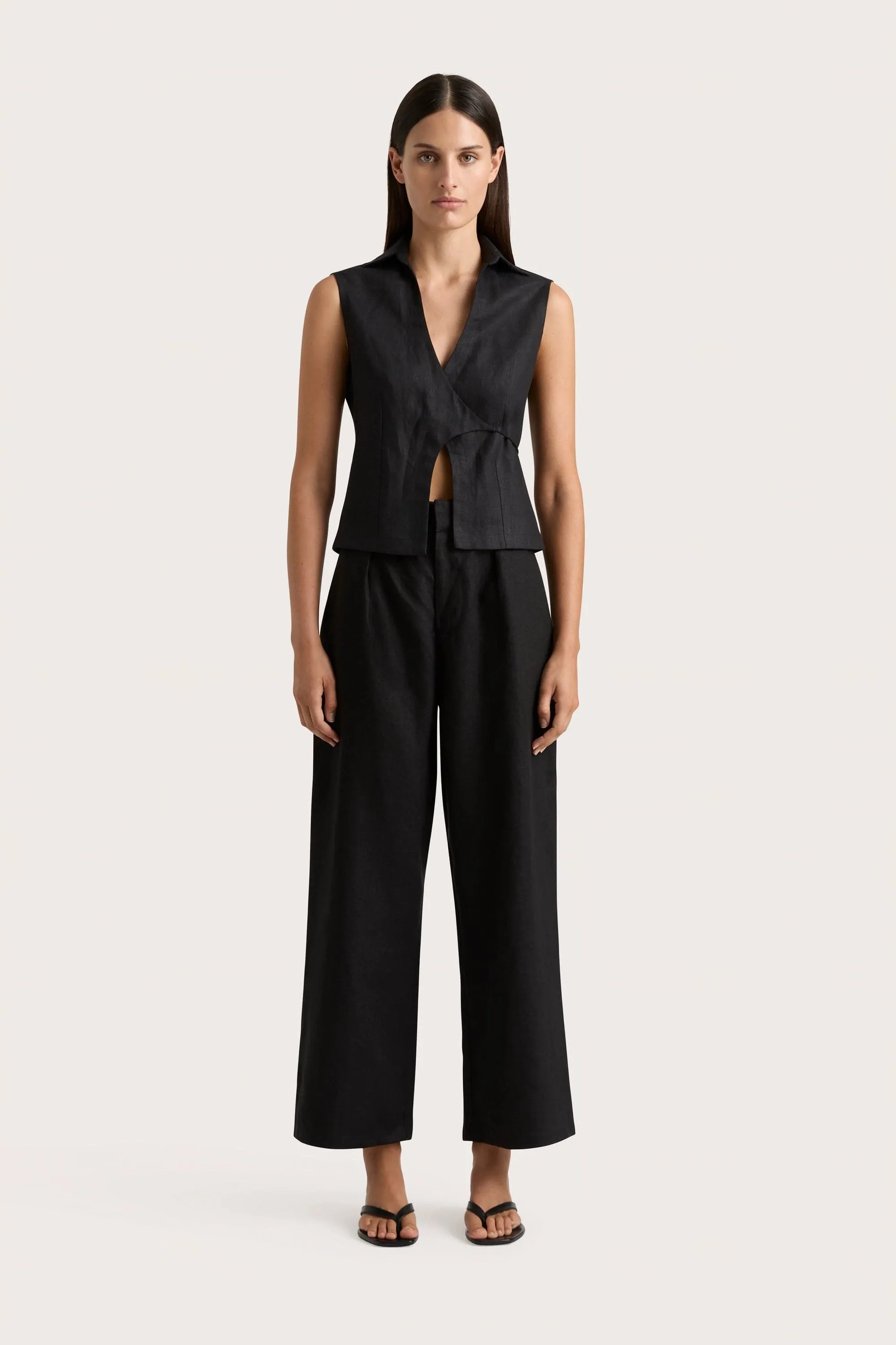 Antibes Shirt Black - Final Sale sold by Faithfull the Brand