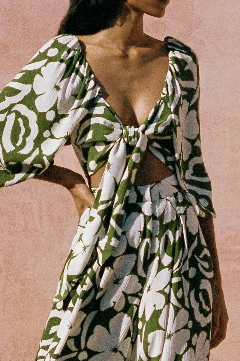 Margherita Top Pavito Floral Olive - Final Sale sold by Faithfull the Brand product image thumbnail 2