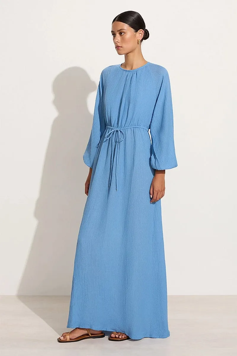 Rosalie Maxi Dress Chambray Blue - Final Sale sold by Faithfull the Brand product image thumbnail 3