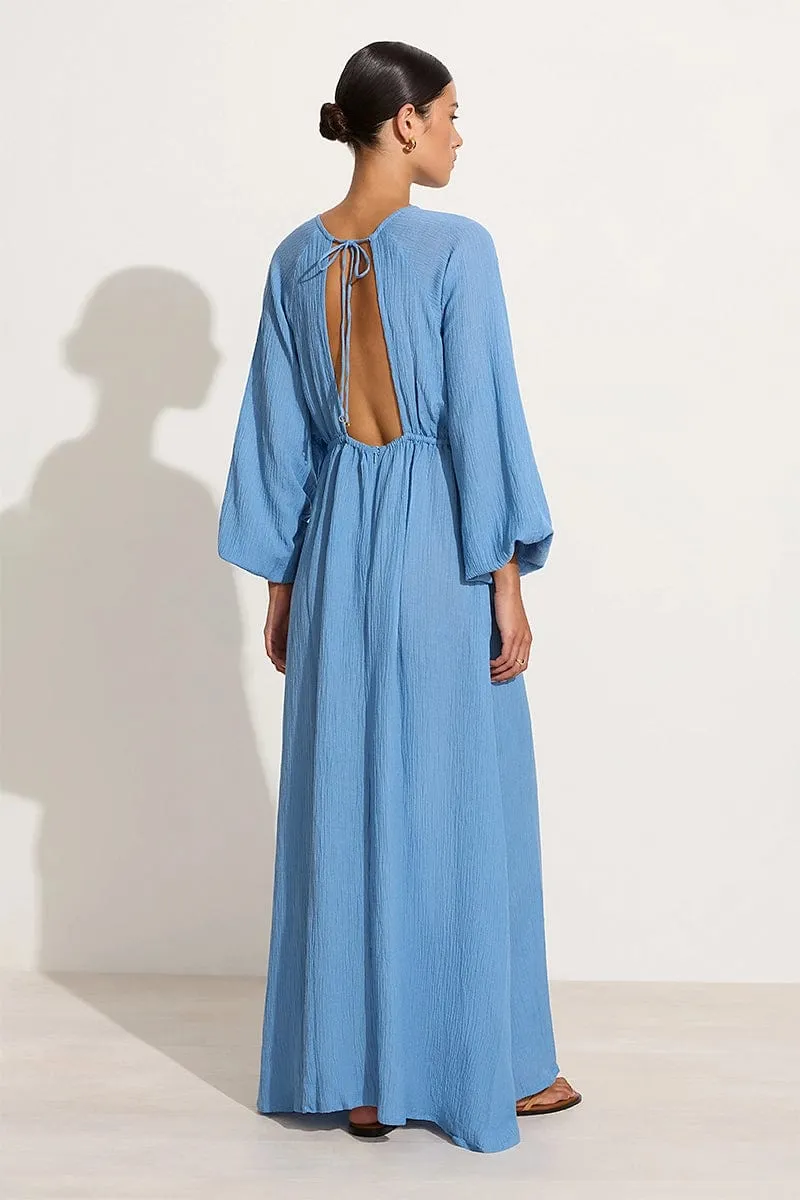 Rosalie Maxi Dress Chambray Blue - Final Sale sold by Faithfull the Brand product image thumbnail 4