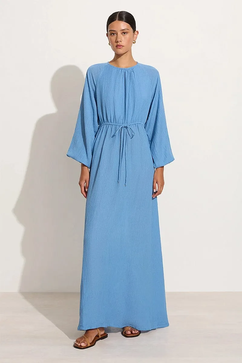Rosalie Maxi Dress Chambray Blue - Final Sale sold by Faithfull the Brand