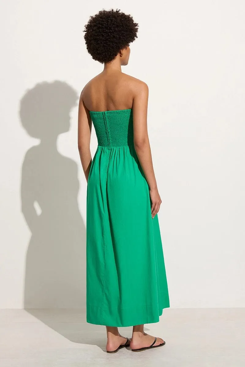 Dominquez Midi Dress Verde sold by Faithfull the Brand product image thumbnail 4