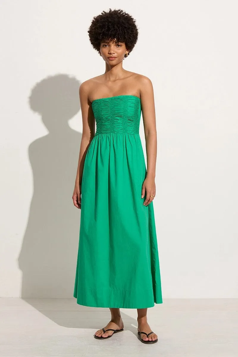 Dominquez Midi Dress Verde sold by Faithfull the Brand