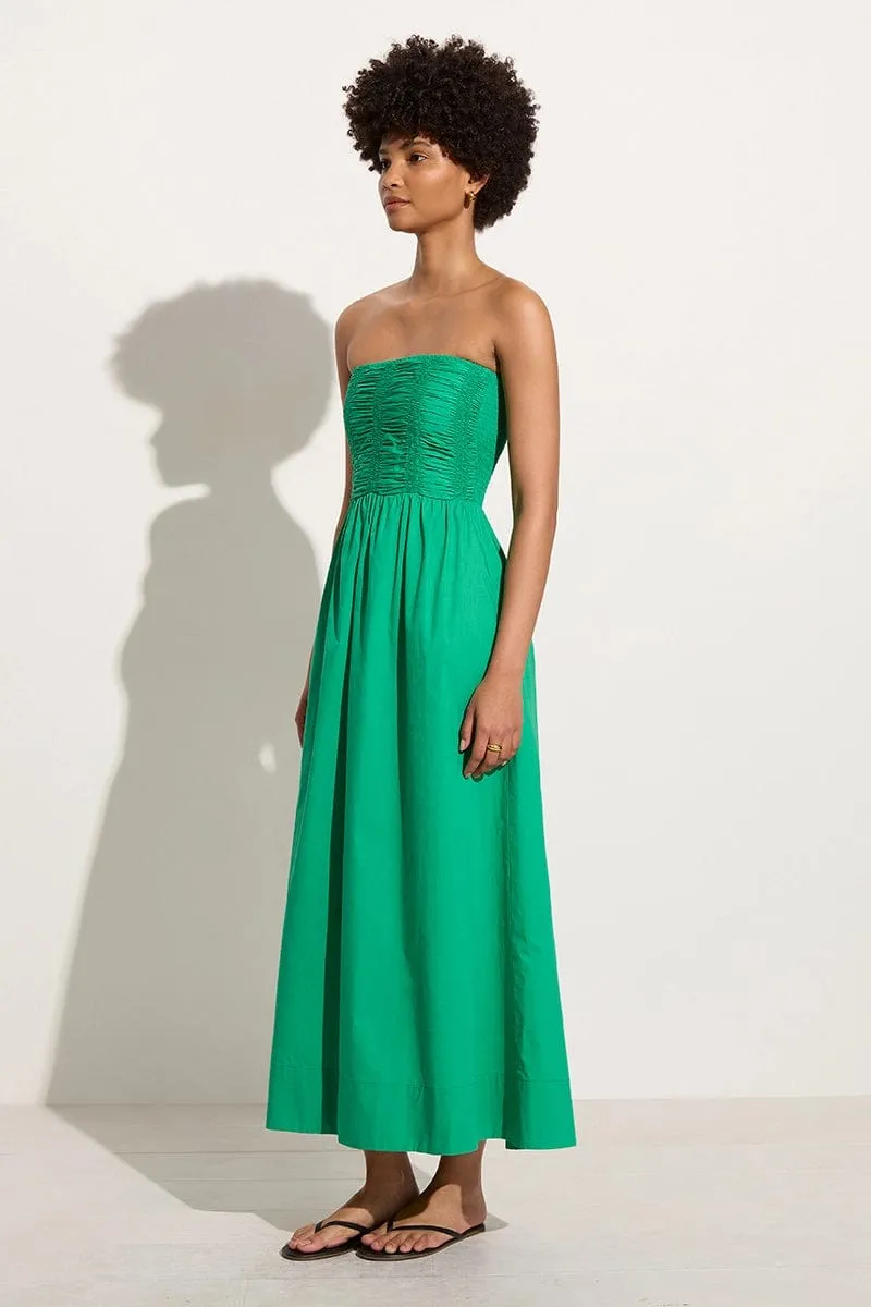 Dominquez Midi Dress Verde sold by Faithfull the Brand product image thumbnail 3