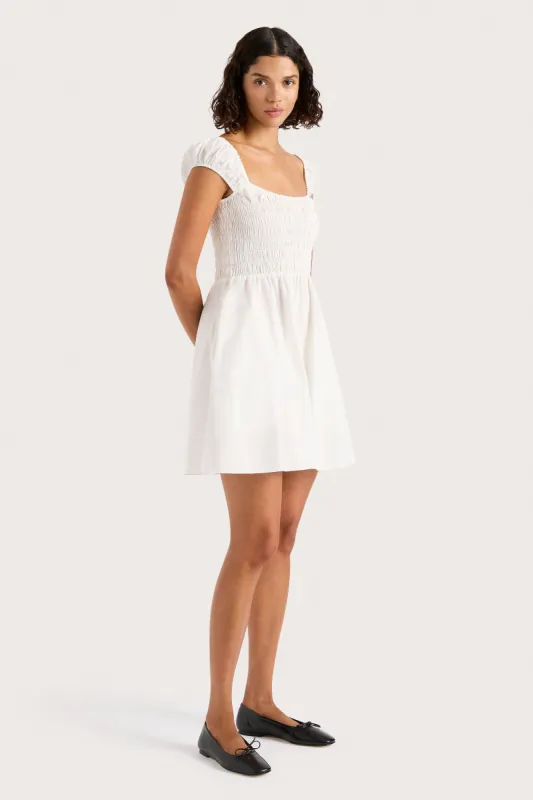 Lene Mini Dress White - Final Sale sold by Faithfull the Brand