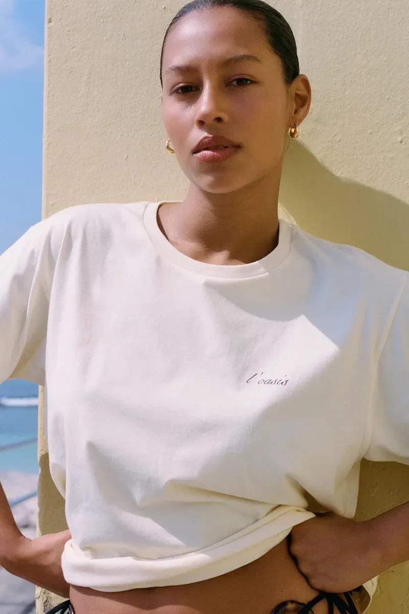 L'Oasis Souvenir T-Shirt Vintage Cream (Exclusive) - Final Sale sold by Faithfull the Brand product image thumbnail 2