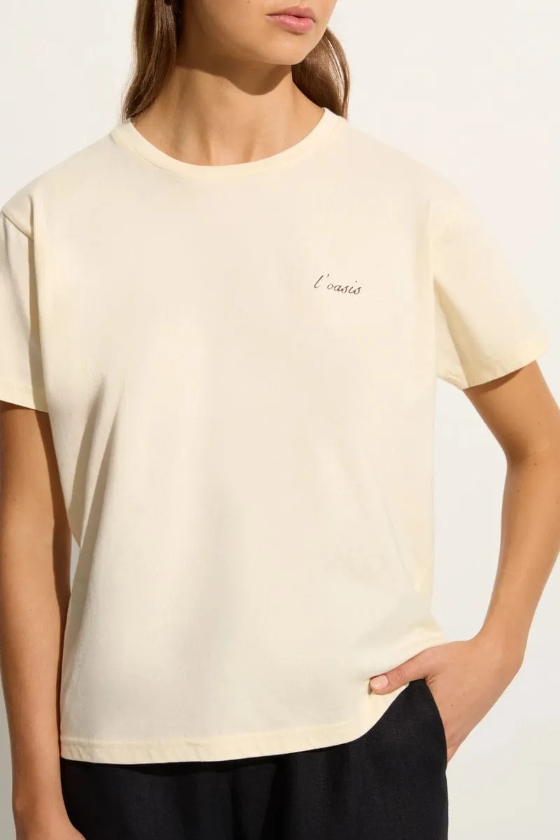 L'Oasis Souvenir T-Shirt Vintage Cream (Exclusive) - Final Sale sold by Faithfull the Brand product image thumbnail 4
