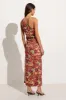 Jomana Midi Dress La Mira Floral Ruby - Final Sale sold by Faithfull the Brand