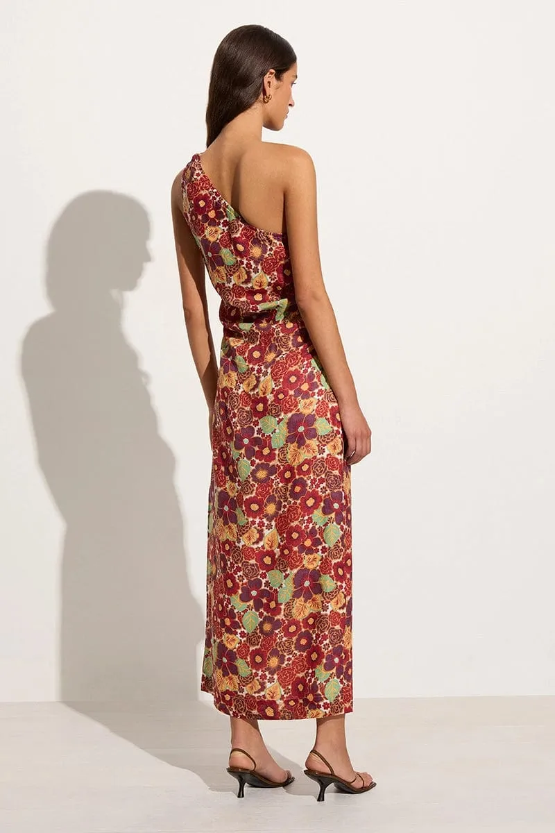 Jomana Midi Dress La Mira Floral Ruby - Final Sale sold by Faithfull the Brand product image thumbnail 5