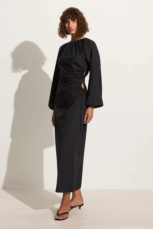 De Deus Midi Dress Black - Final Sale sold by Faithfull the Brand