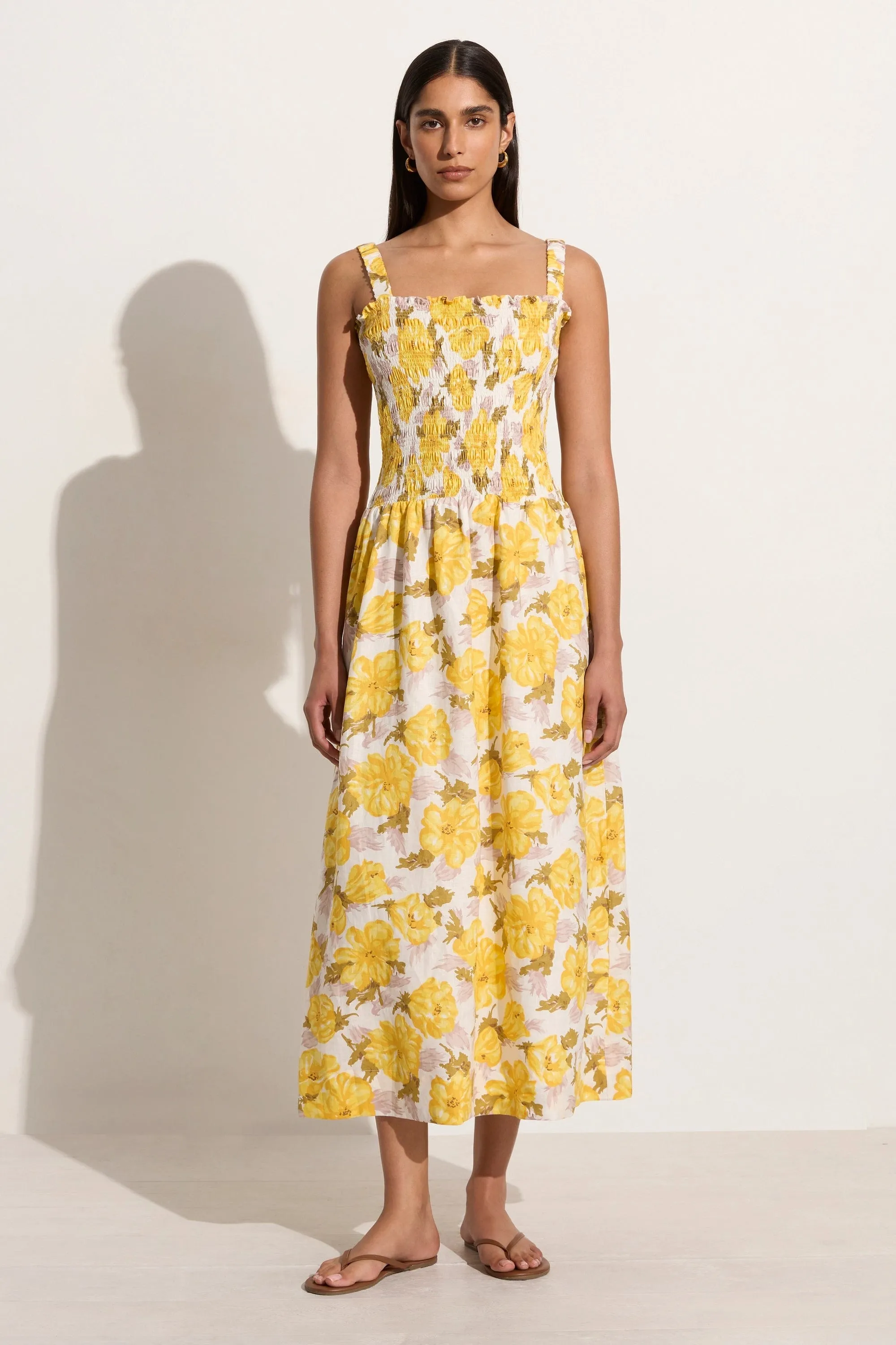 Messina Midi Dress Isadora Floral - Final Sale sold by Faithfull the Brand product image thumbnail 5