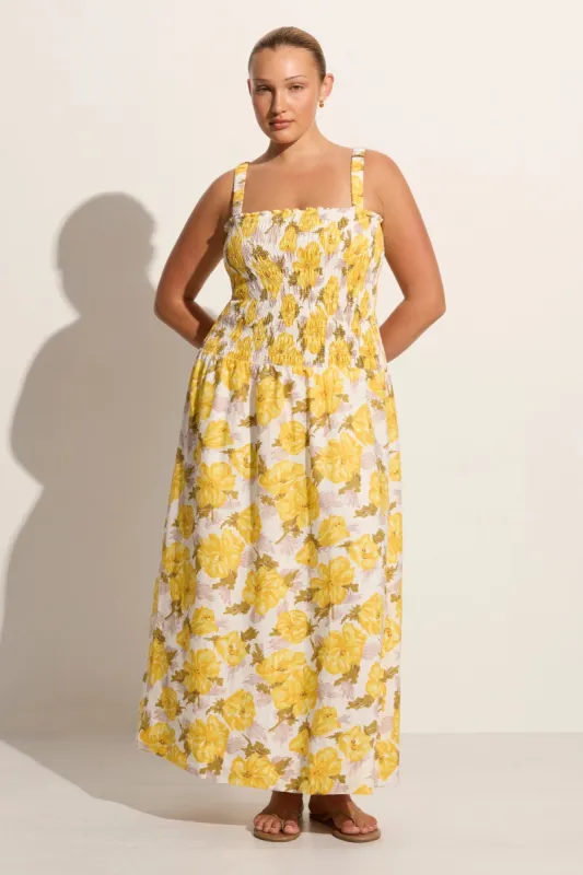Messina Midi Dress Isadora Floral - Final Sale sold by Faithfull the Brand