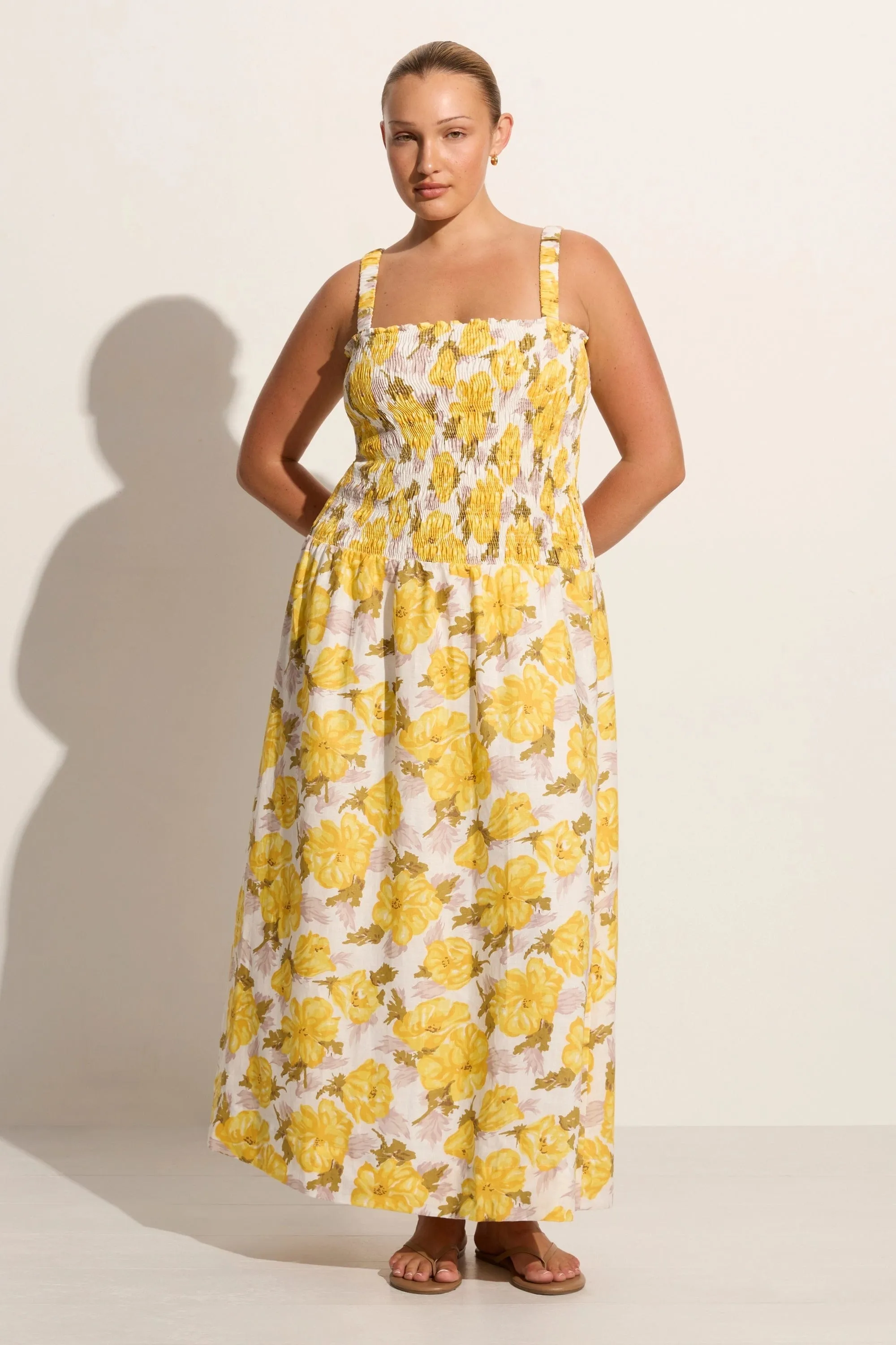 Messina Midi Dress Isadora Floral - Final Sale sold by Faithfull the Brand