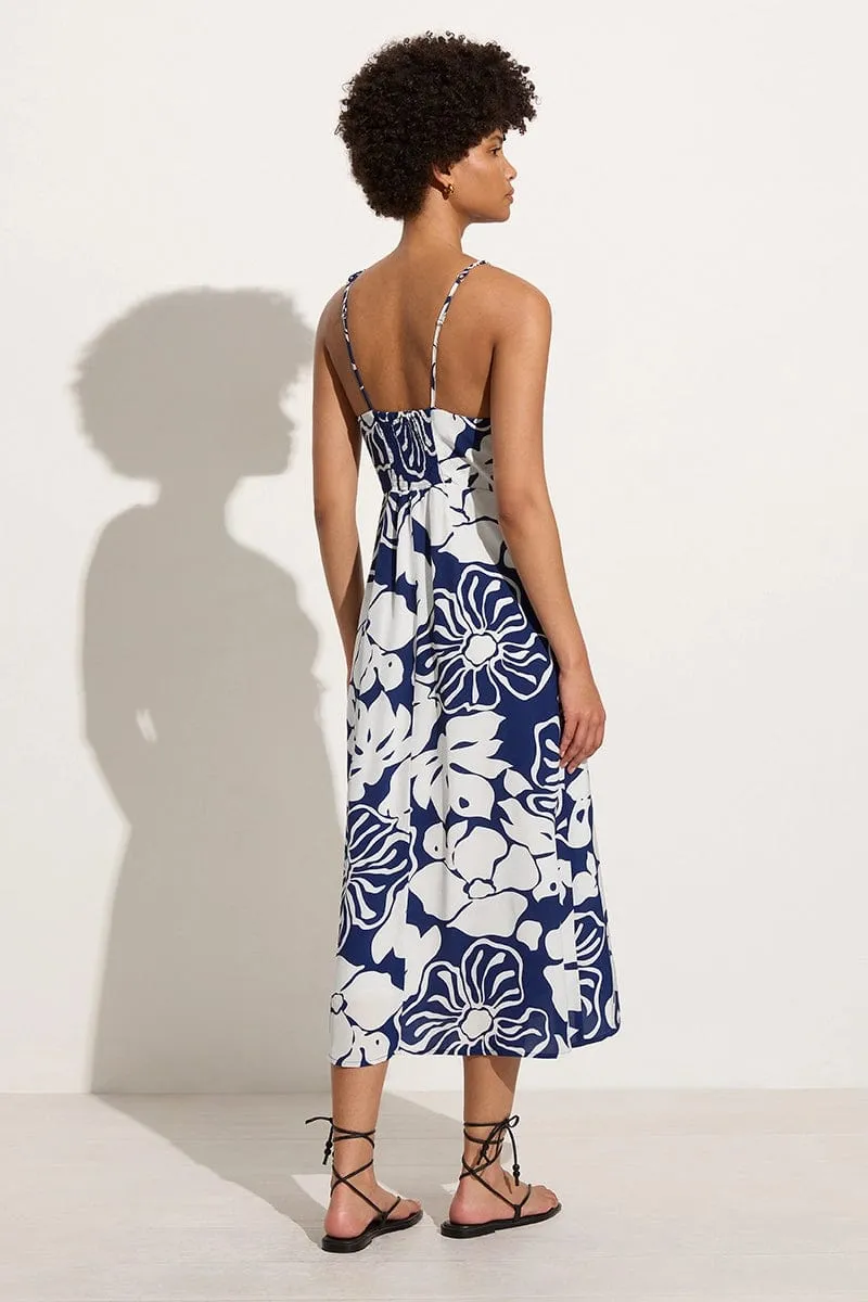 Bea Midi Dress Mica Floral Navy sold by Faithfull the Brand product image thumbnail 5