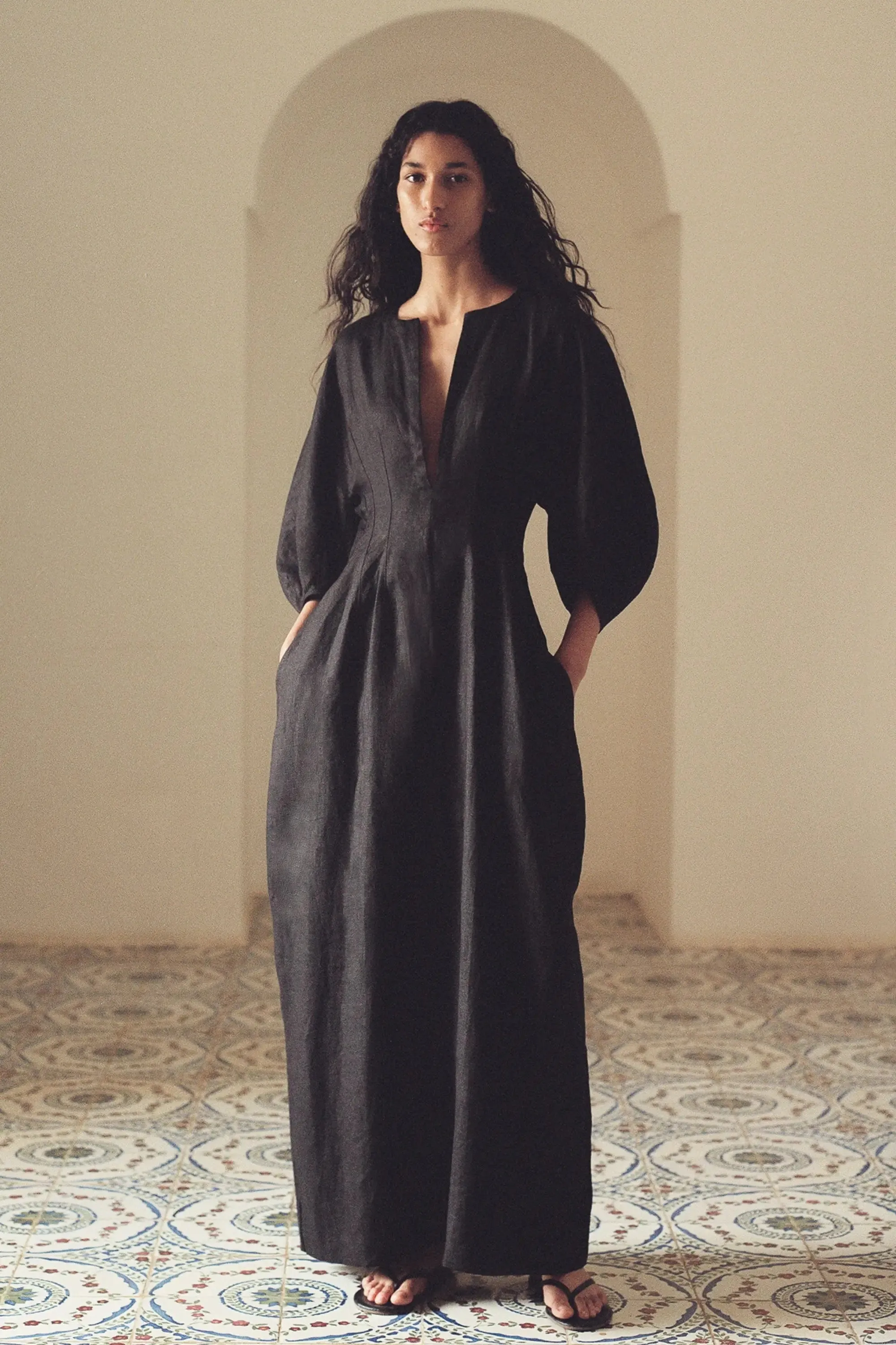 Soleil Maxi Dress Black - Final Sale sold by Faithfull the Brand product image thumbnail 2