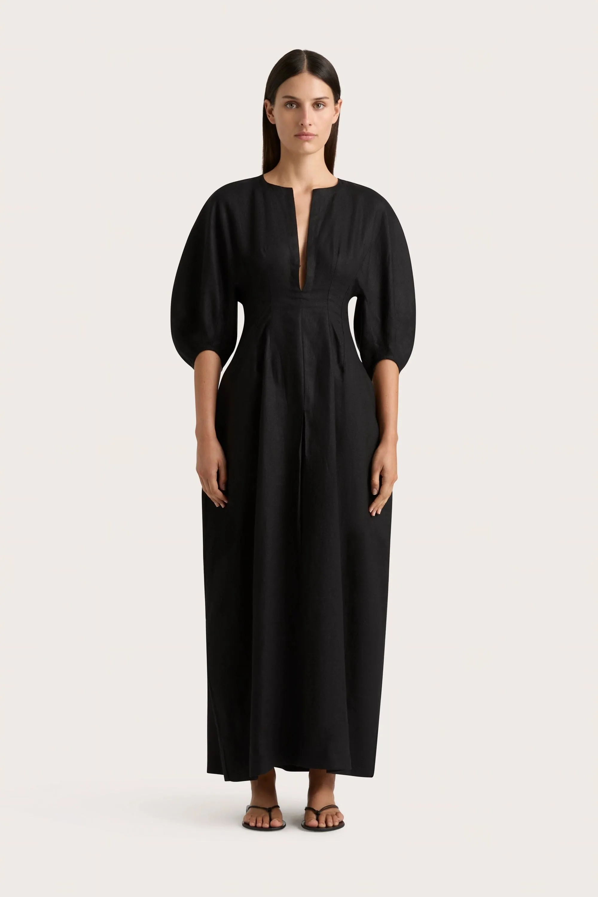Soleil Maxi Dress Black - Final Sale sold by Faithfull the Brand