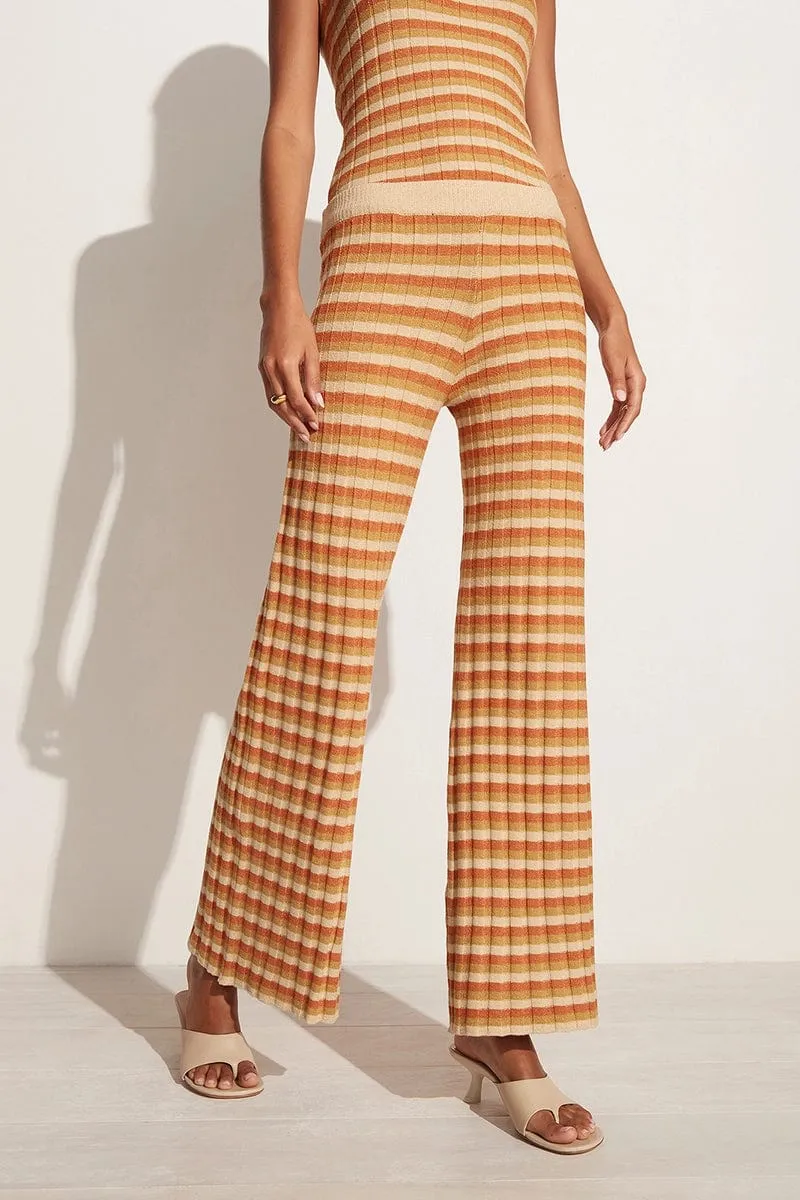 Damira Knit Pants Neutral Stripes (Exclusive) - Final Sale sold by Faithfull the Brand product image thumbnail 3