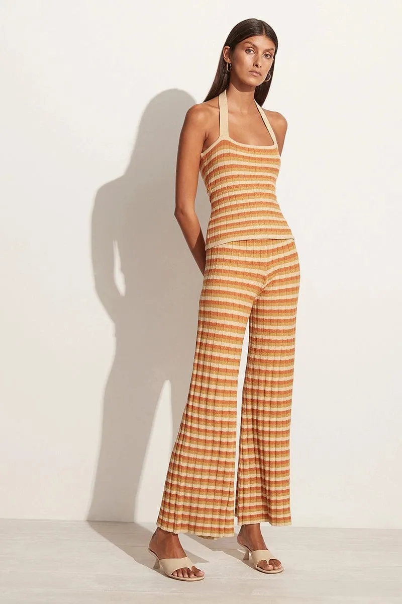Damira Knit Pants Neutral Stripes (Exclusive) - Final Sale sold by Faithfull the Brand