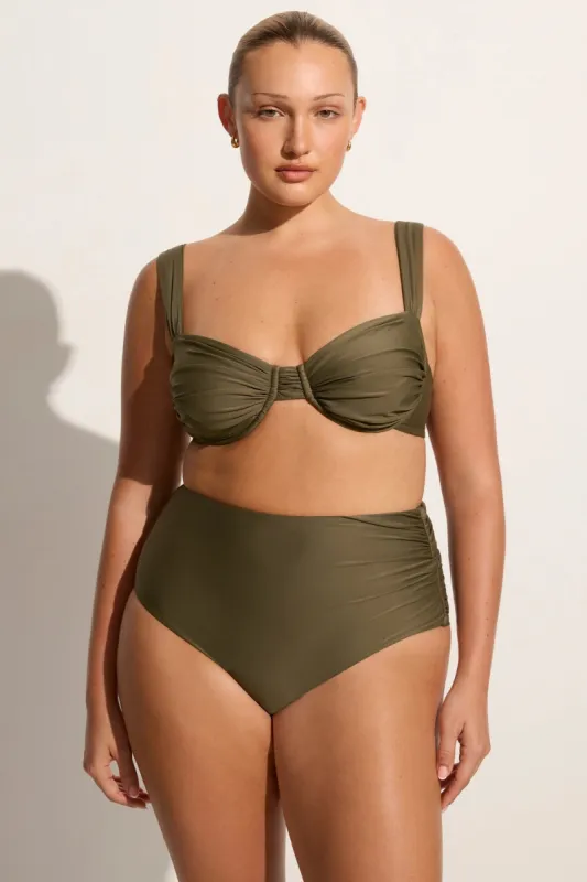 Sol Bikini Top Khaki - Final Sale sold by Faithfull the Brand