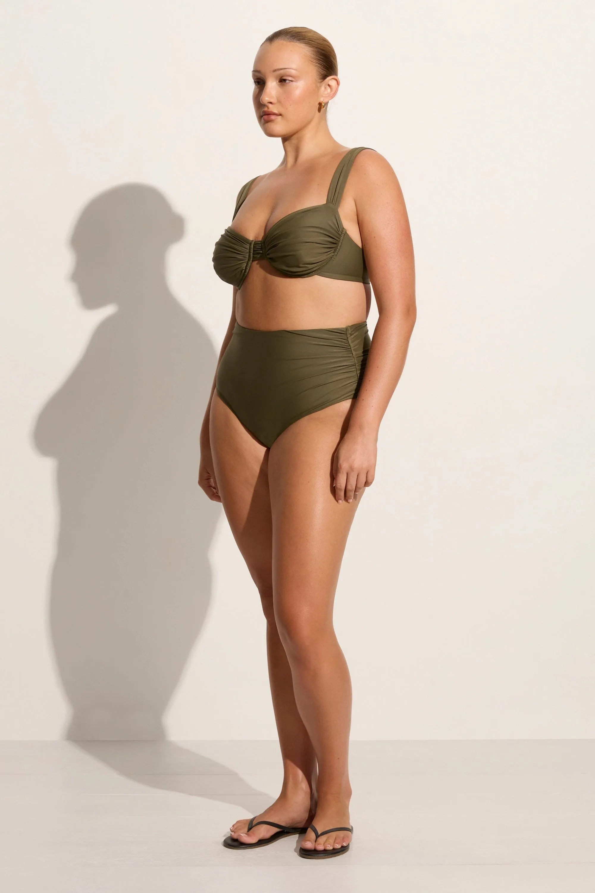 Sol Bikini Top Khaki - Final Sale sold by Faithfull the Brand product image thumbnail 3