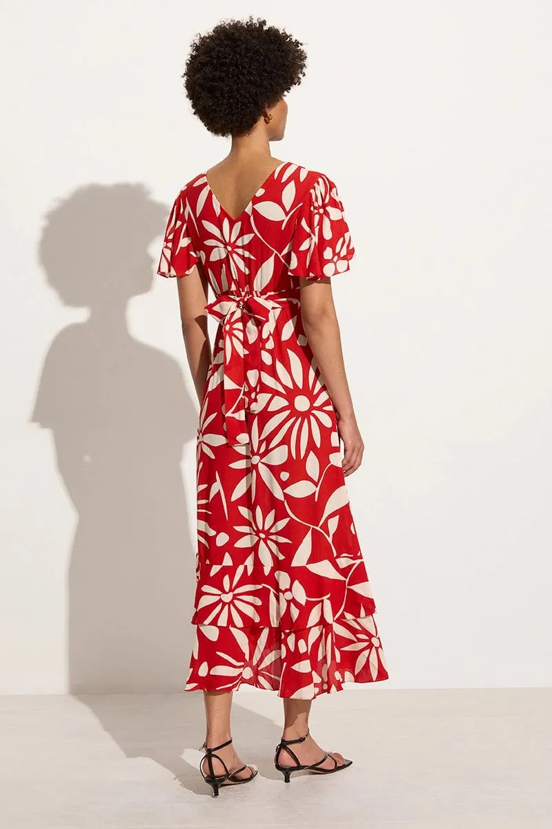 San Isidro Midi Dress De La Paz Floral sold by Faithfull the Brand product image thumbnail 5