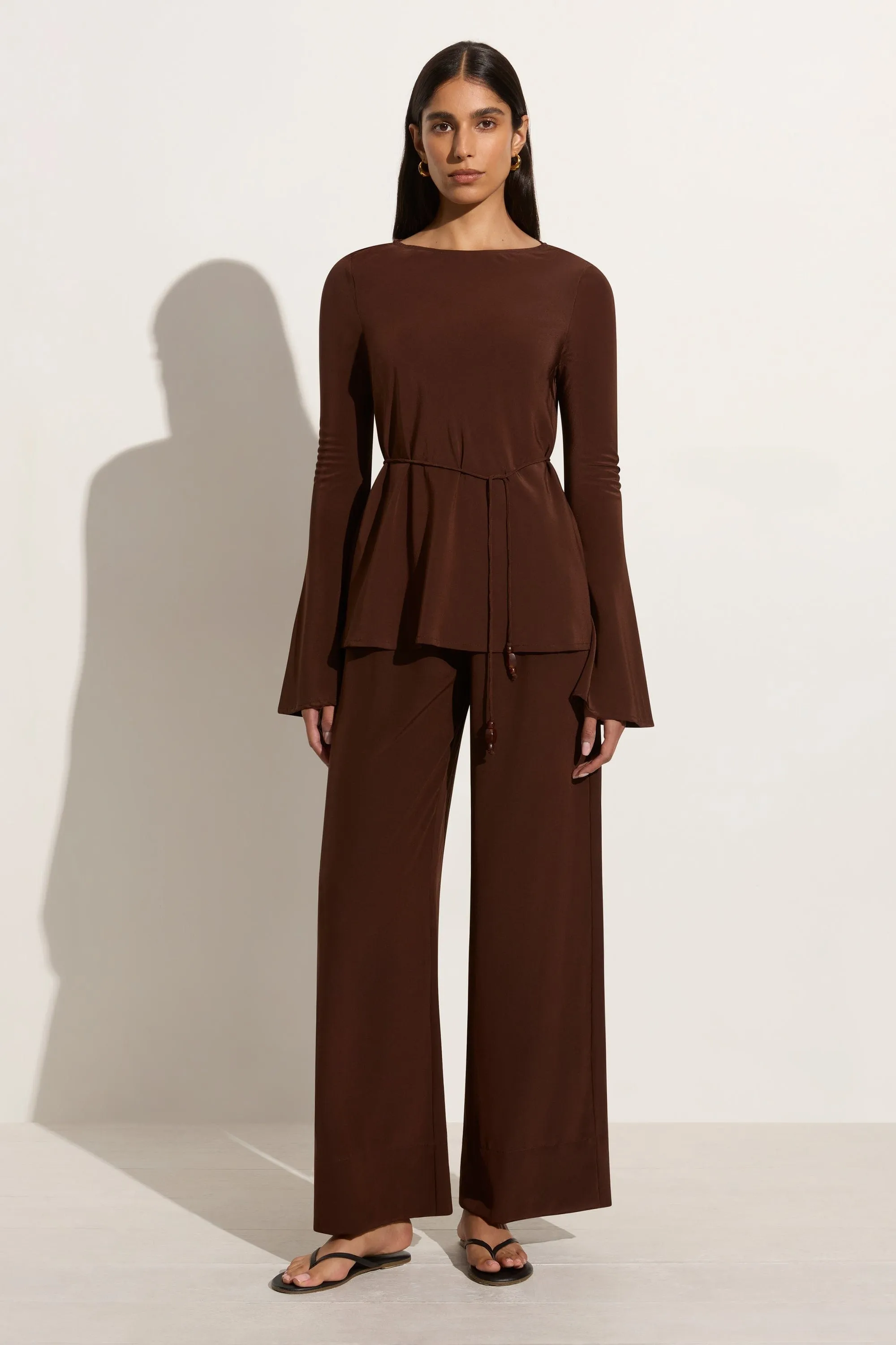 Pian Tunic Top Cioccolato - Final Sale sold by Faithfull the Brand product image thumbnail 2