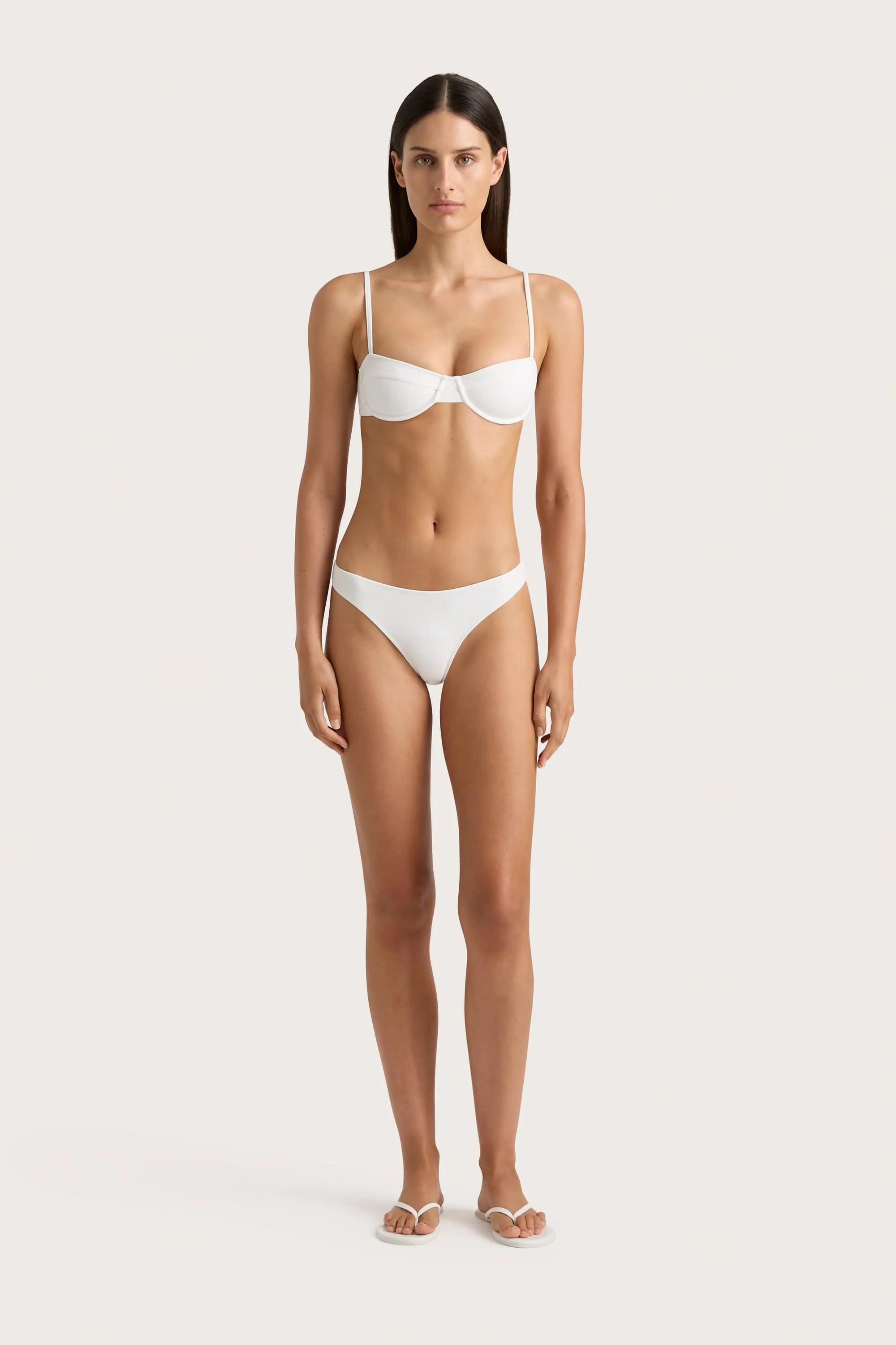 Farrah Bikini Top White - Final Sale sold by Faithfull the Brand