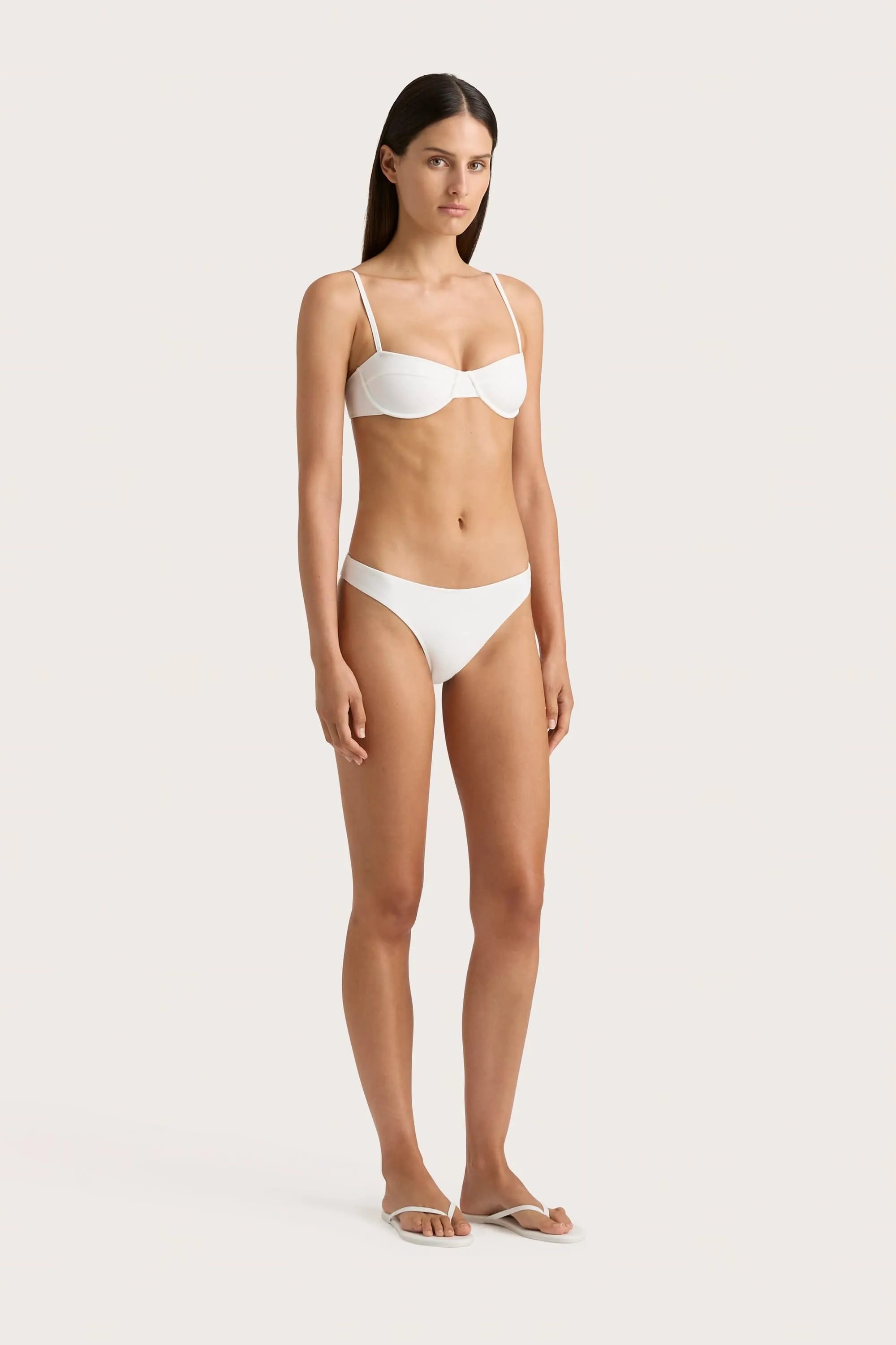 Farrah Bikini Top White - Final Sale sold by Faithfull the Brand product image thumbnail 3