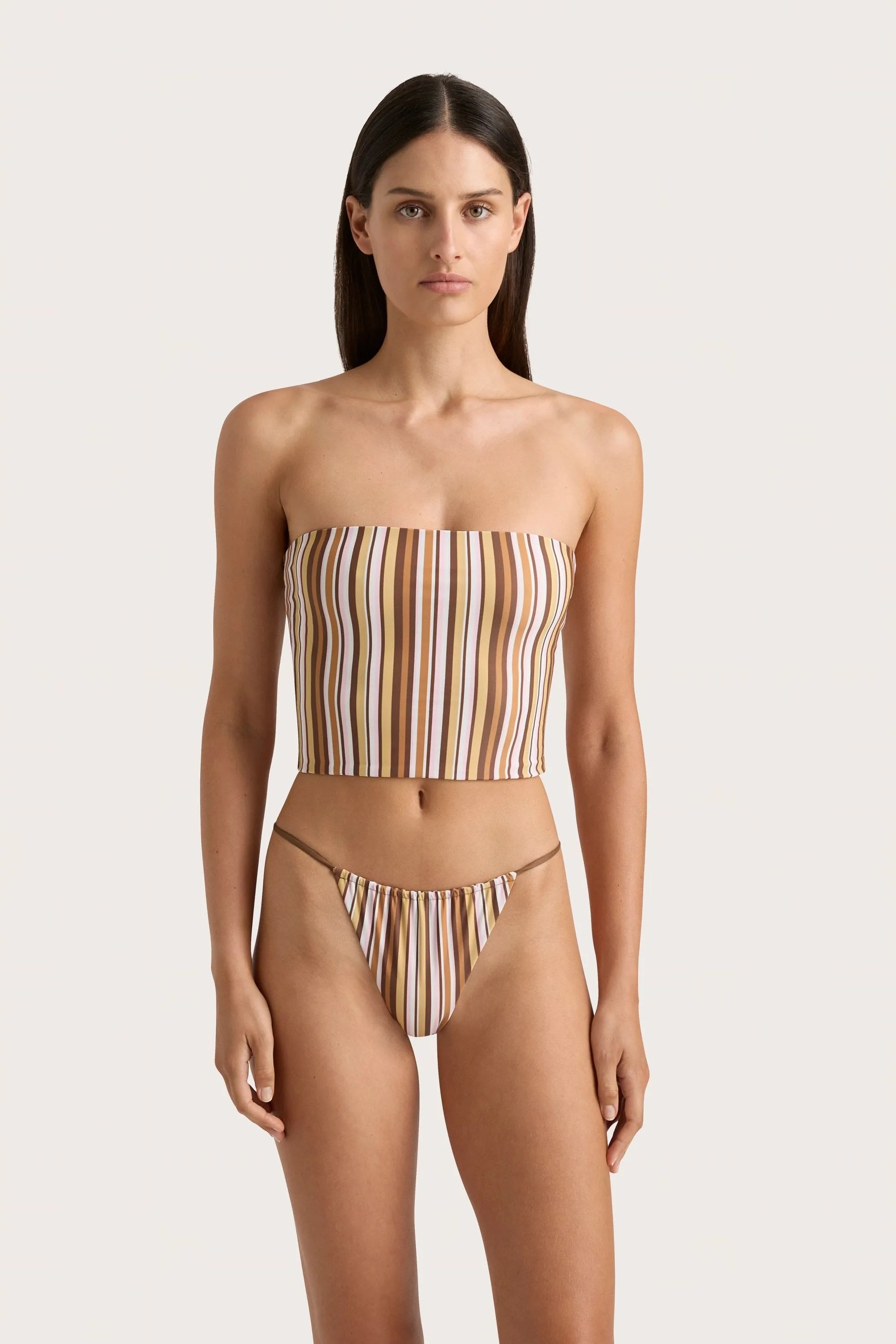 Jean Swim Top Terracotta Stripe - Final Sale sold by Faithfull the Brand product image thumbnail 3