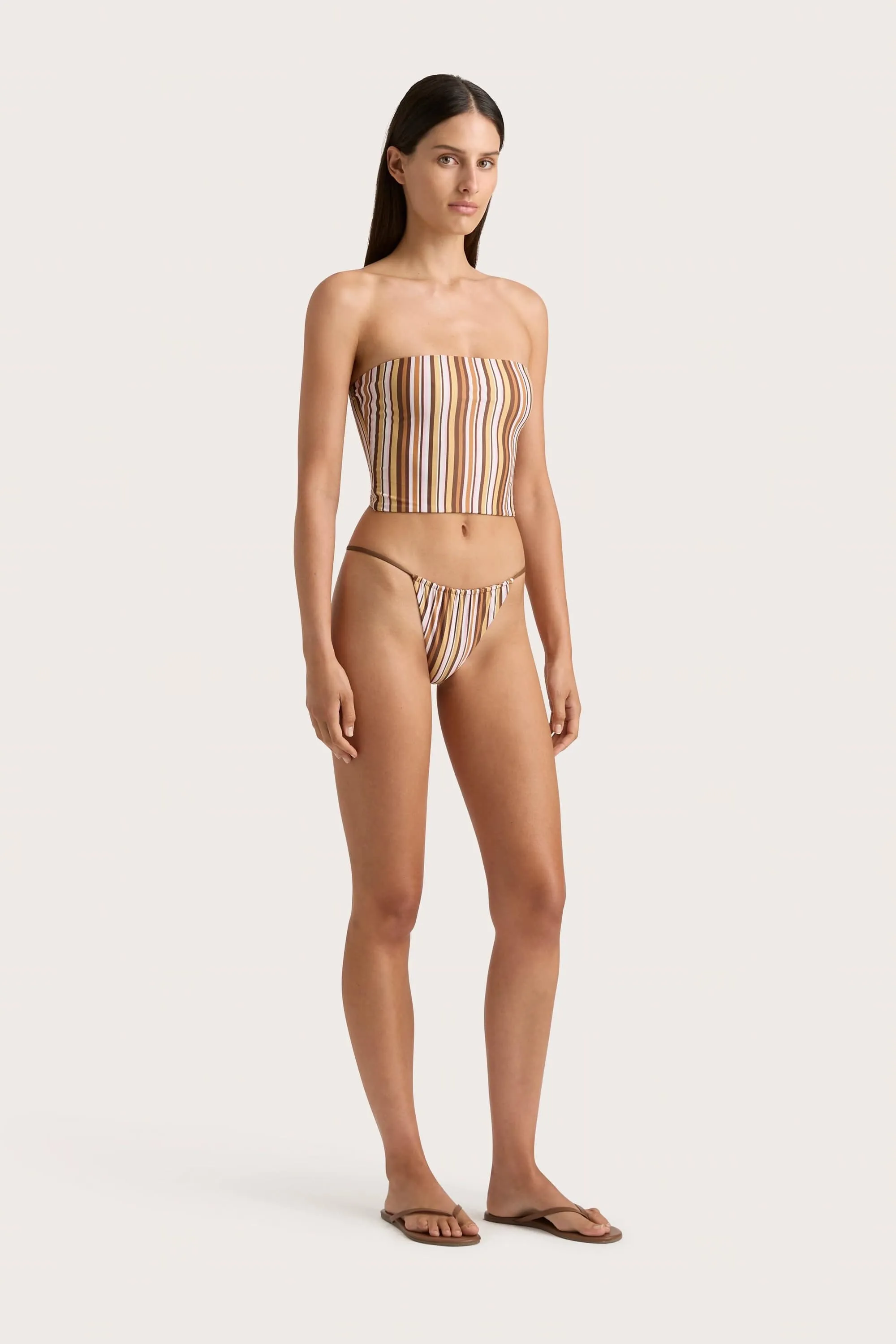 Jean Swim Top Terracotta Stripe - Final Sale sold by Faithfull the Brand product image thumbnail 2