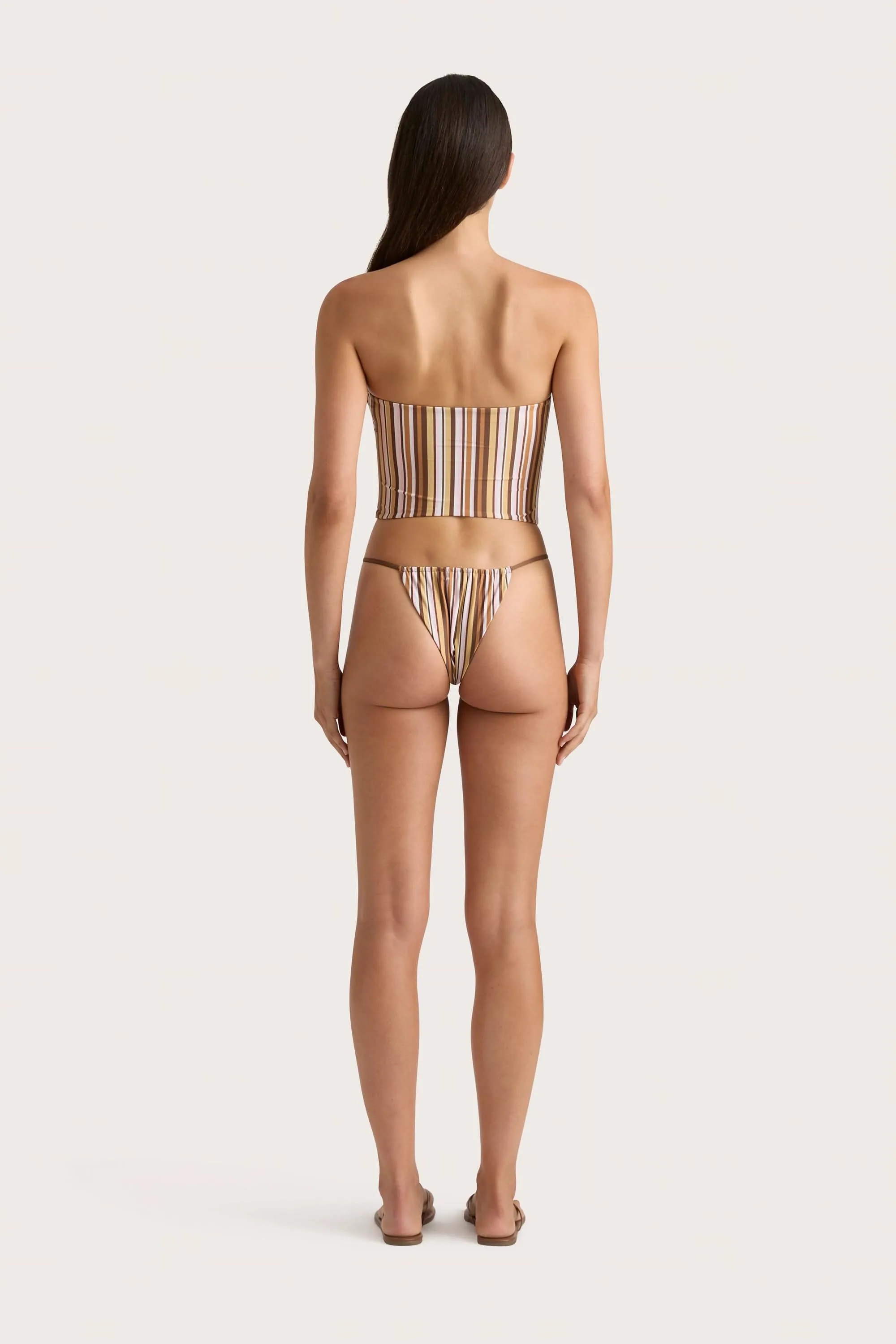 Jean Swim Top Terracotta Stripe - Final Sale sold by Faithfull the Brand product image thumbnail 4