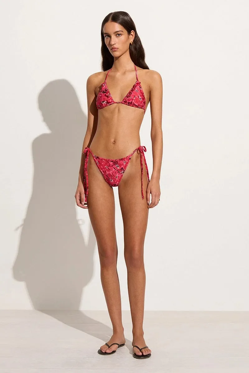 Zamora Bikini Bottoms El Limon Floral Pink sold by Faithfull the Brand