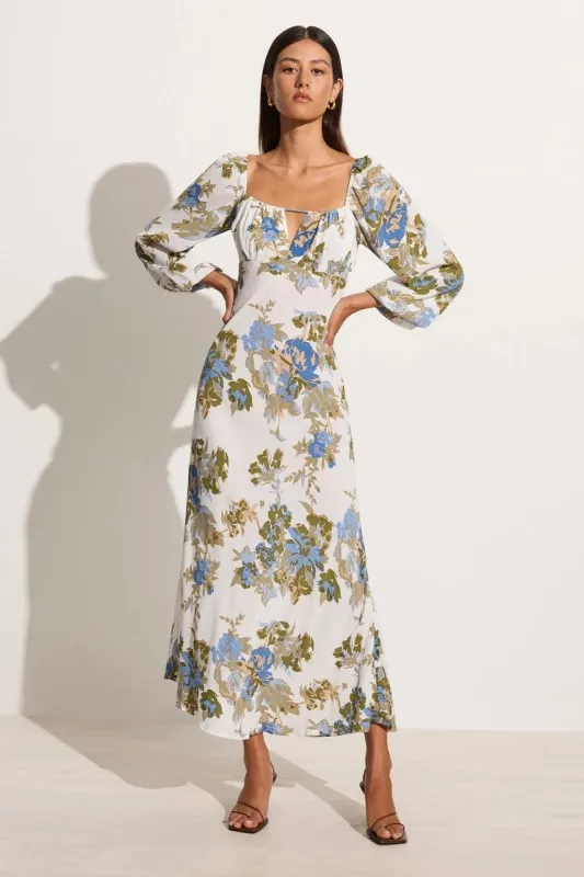 Benedita Midi Dress Escala Floral Ivory - Final Sale sold by Faithfull the Brand