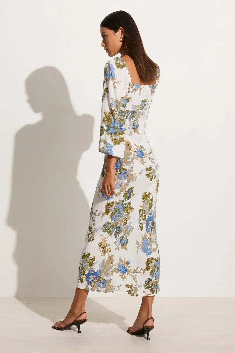 Benedita Midi Dress Escala Floral Ivory - Final Sale sold by Faithfull the Brand product image thumbnail 4
