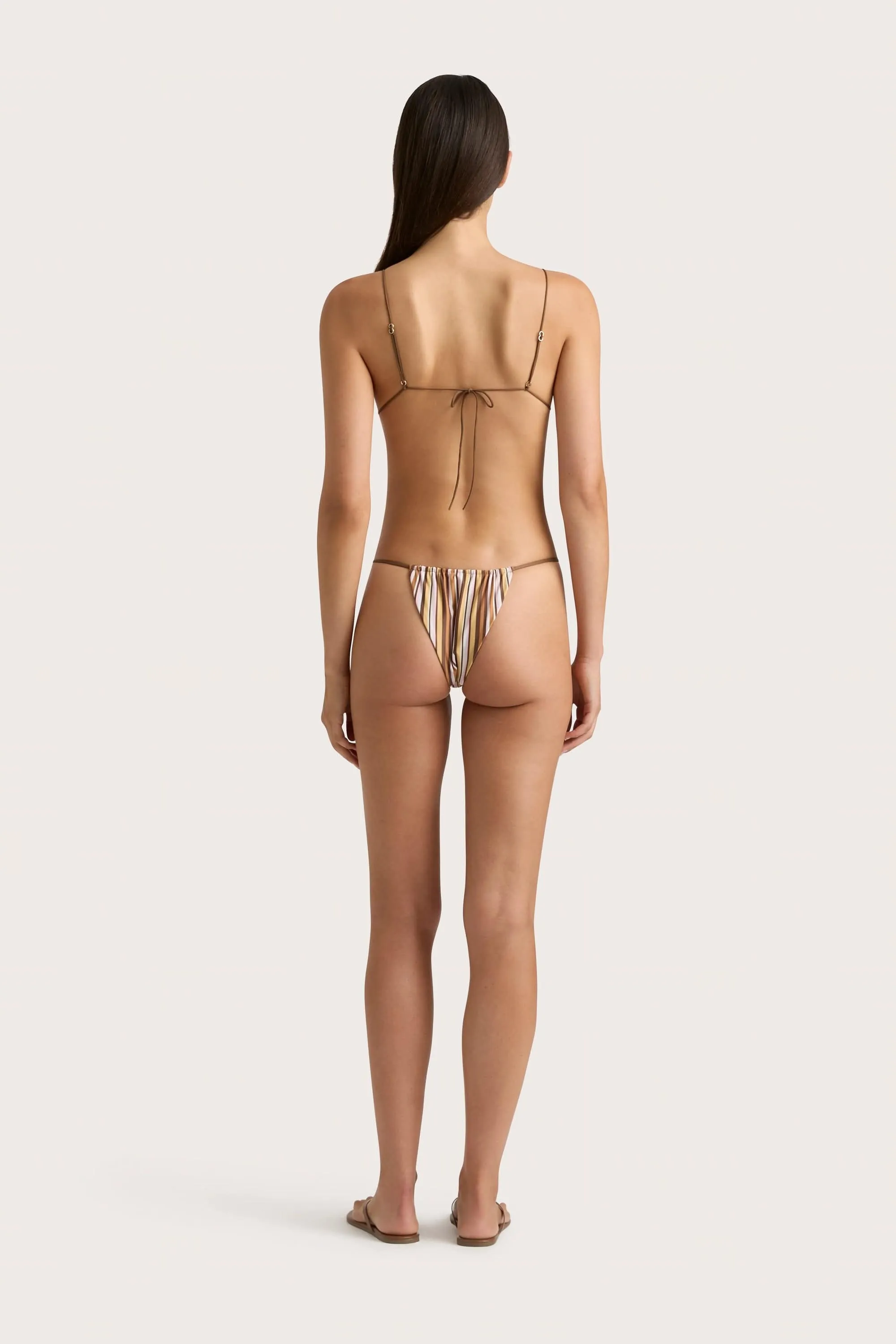 Elea Bikini Bottom Terracotta Stripe - Final Sale sold by Faithfull the Brand product image thumbnail 5