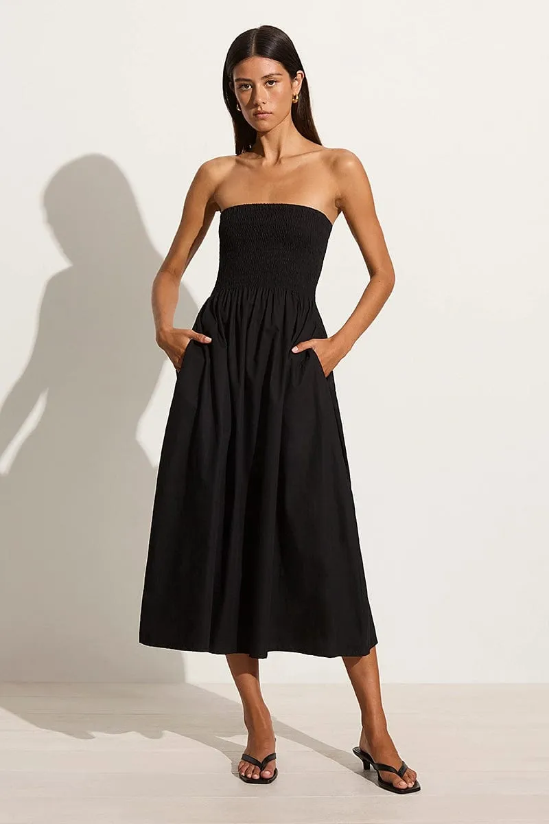 Madella Midi Dress Black sold by Faithfull the Brand product image thumbnail 3