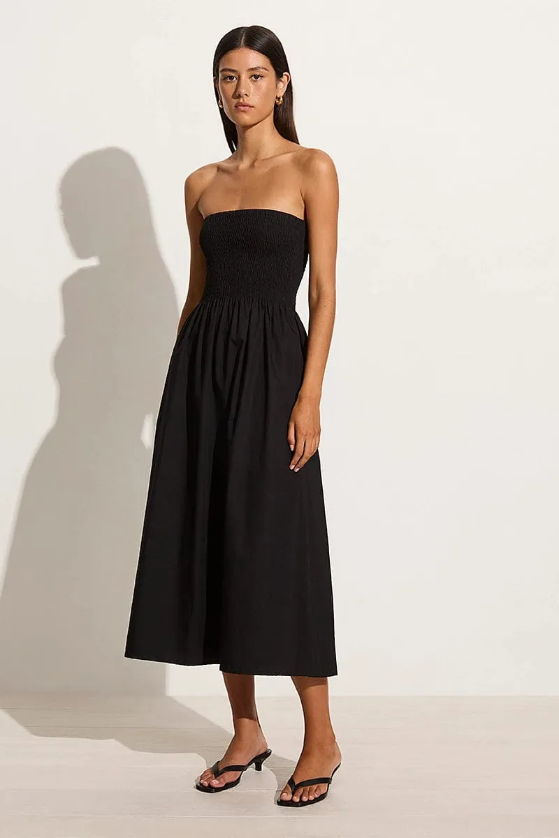 Madella Midi Dress Black sold by Faithfull the Brand