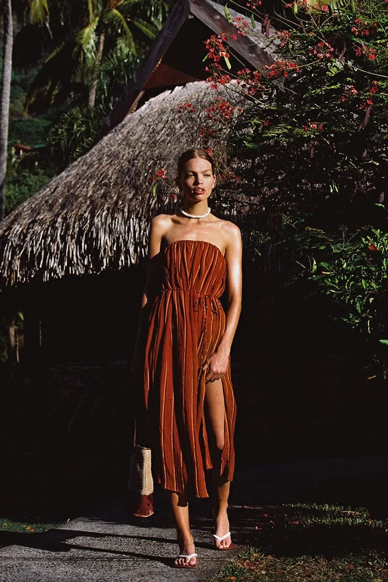 Luannah Midi Dress Aria Stripe Print - Final Sale sold by Faithfull the Brand product image thumbnail 2