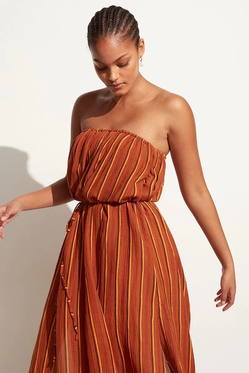 Luannah Midi Dress Aria Stripe Print - Final Sale sold by Faithfull the Brand product image thumbnail 4