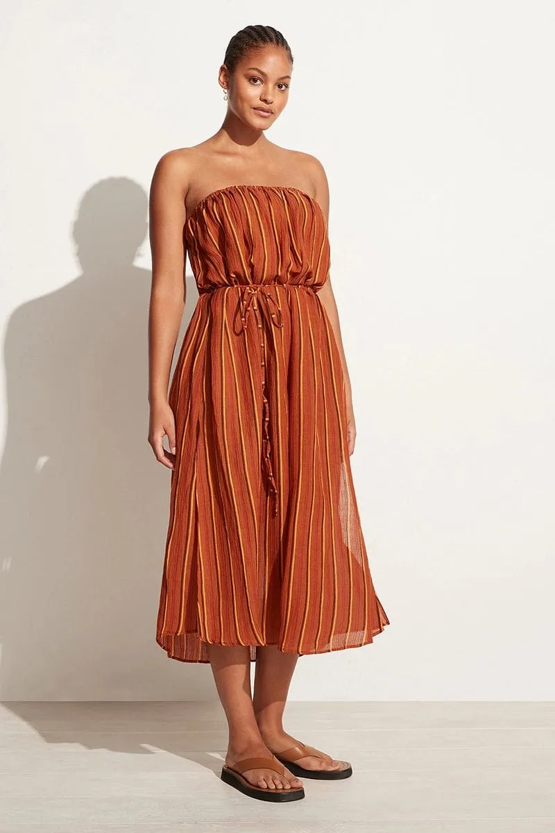 Luannah Midi Dress Aria Stripe Print - Final Sale sold by Faithfull the Brand product image thumbnail 5