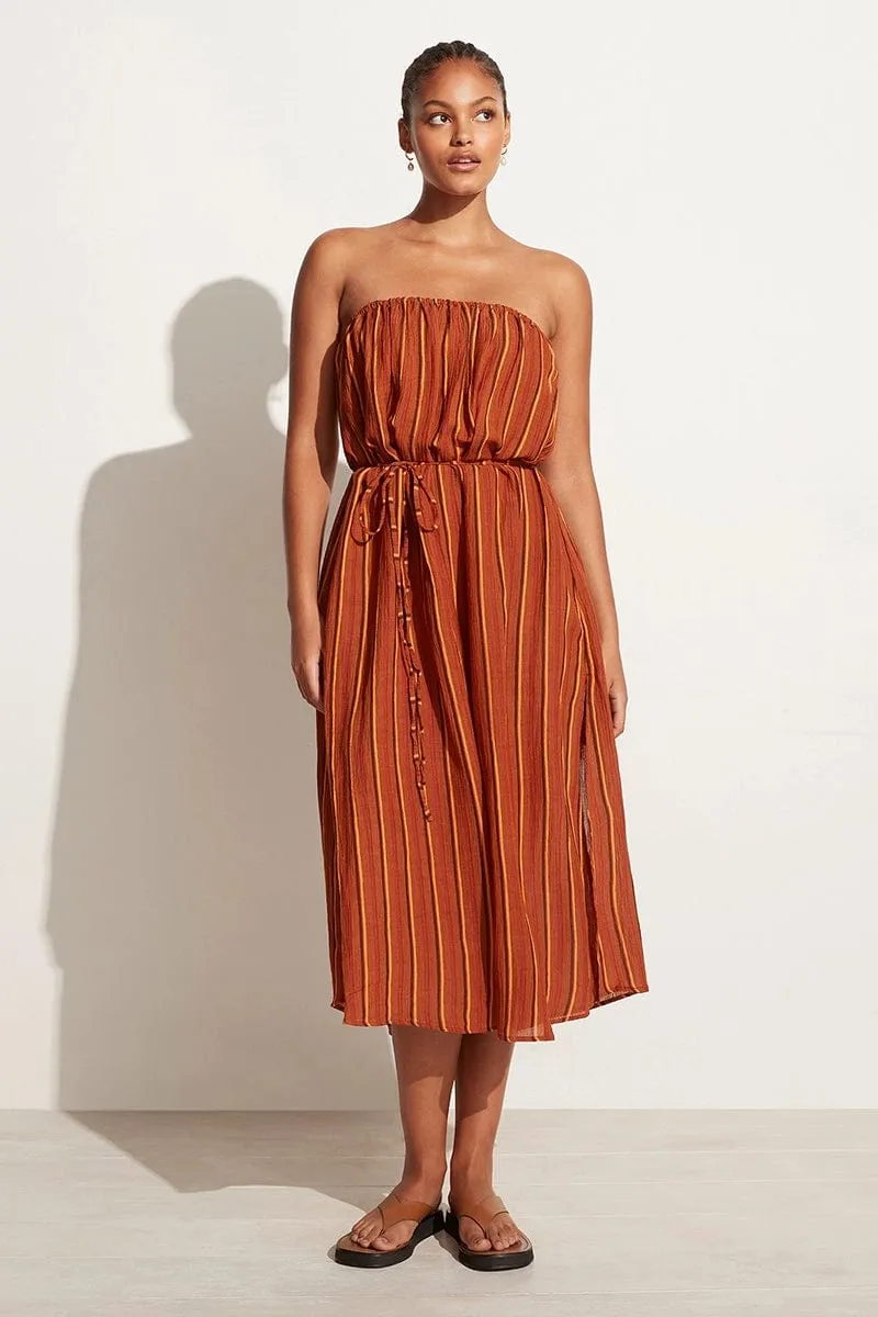 Luannah Midi Dress Aria Stripe Print - Final Sale sold by Faithfull the Brand