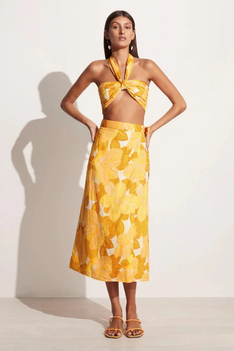 Casitas Wrap Skirt La Marieta Floral Print - Final Sale sold by Faithfull the Brand product image thumbnail 5