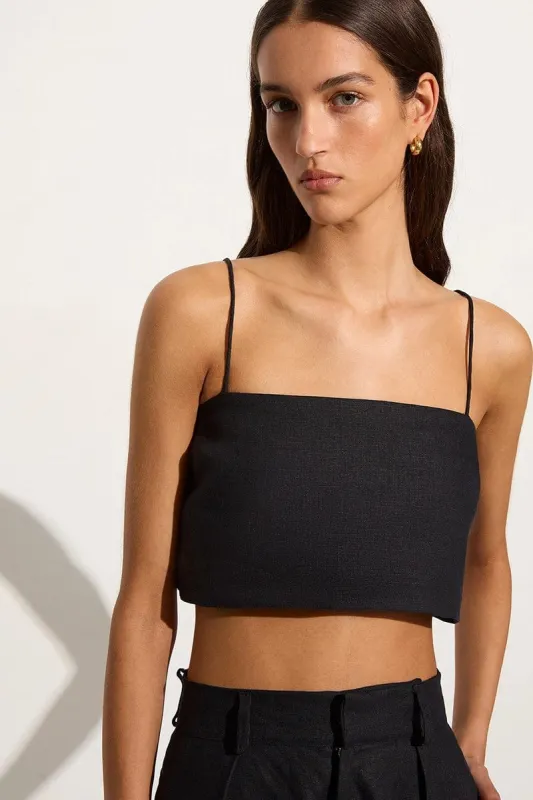 Bayu Top Black sold by Faithfull the Brand