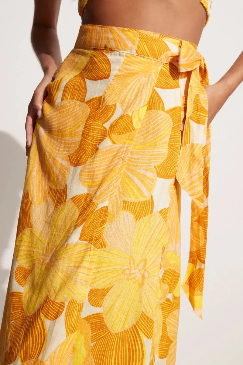 Casitas Wrap Skirt La Marieta Floral Print - Final Sale sold by Faithfull the Brand product image thumbnail 3