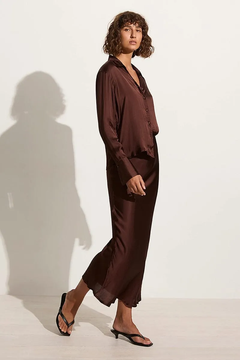 Francisca Shirt Dark Truffle - Final Sale sold by Faithfull the Brand product image thumbnail 4