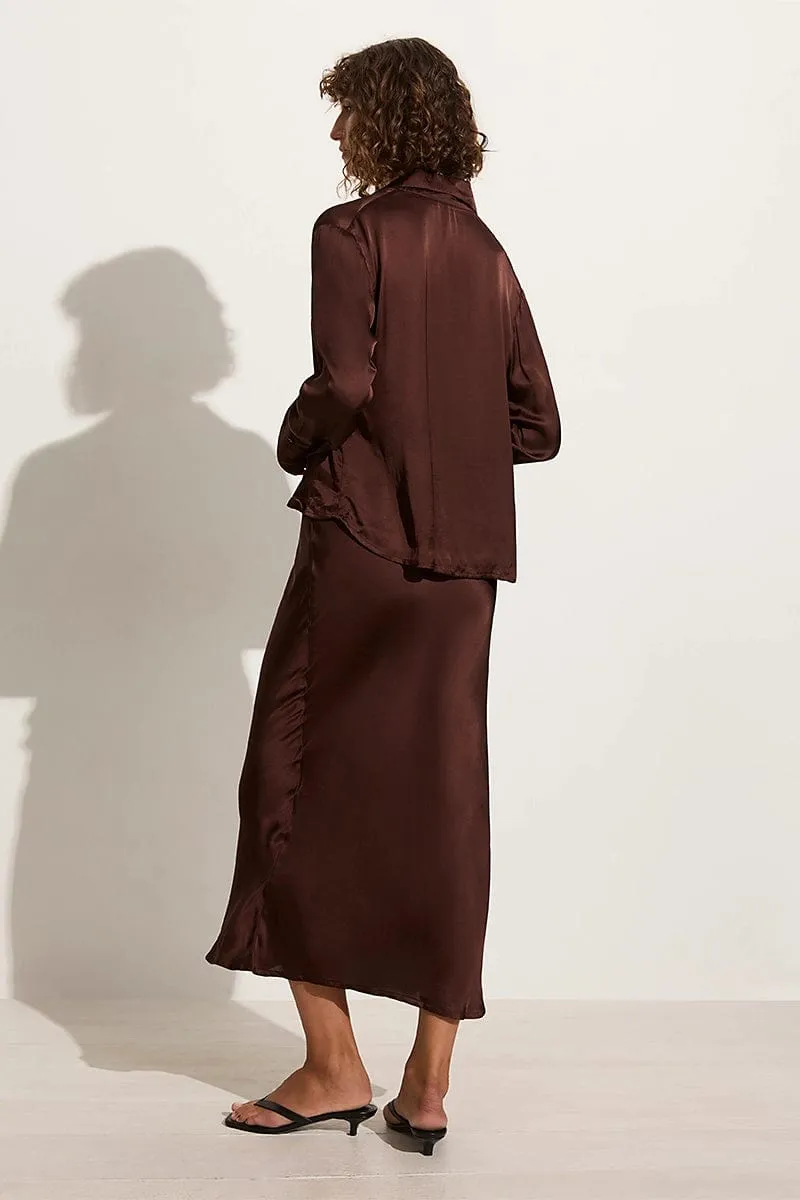 Francisca Shirt Dark Truffle - Final Sale sold by Faithfull the Brand product image thumbnail 5