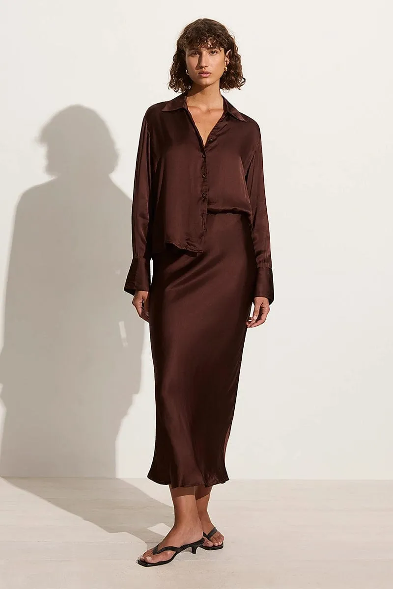 Francisca Shirt Dark Truffle - Final Sale sold by Faithfull the Brand product image thumbnail 3